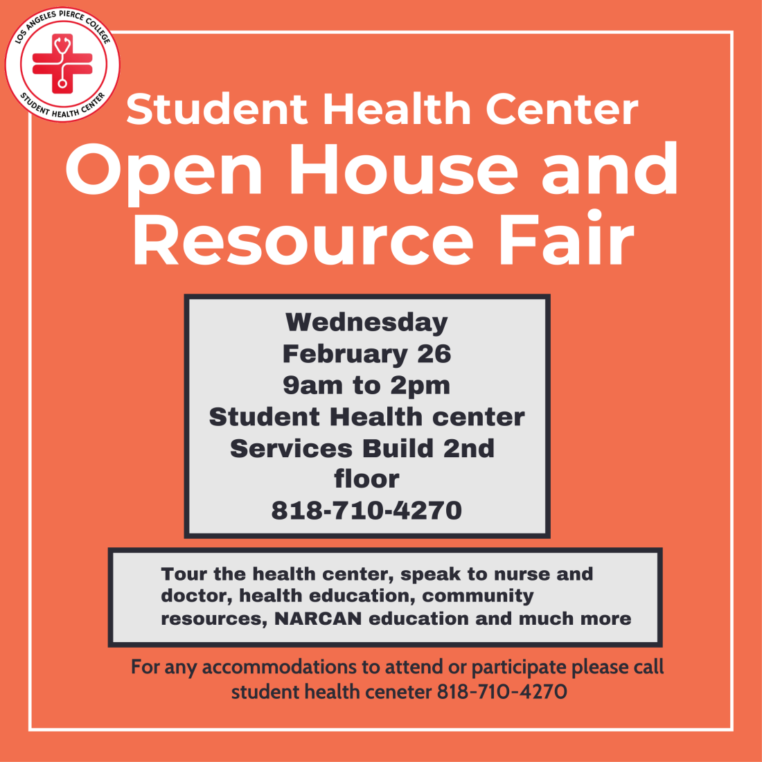 Student health center open house and resource fair